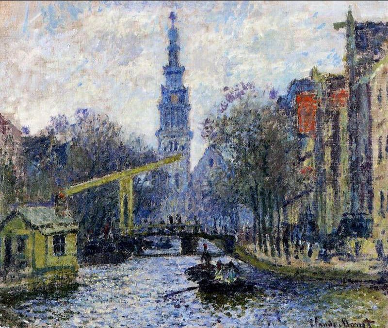 Claude Monet Canal In Amsterdam